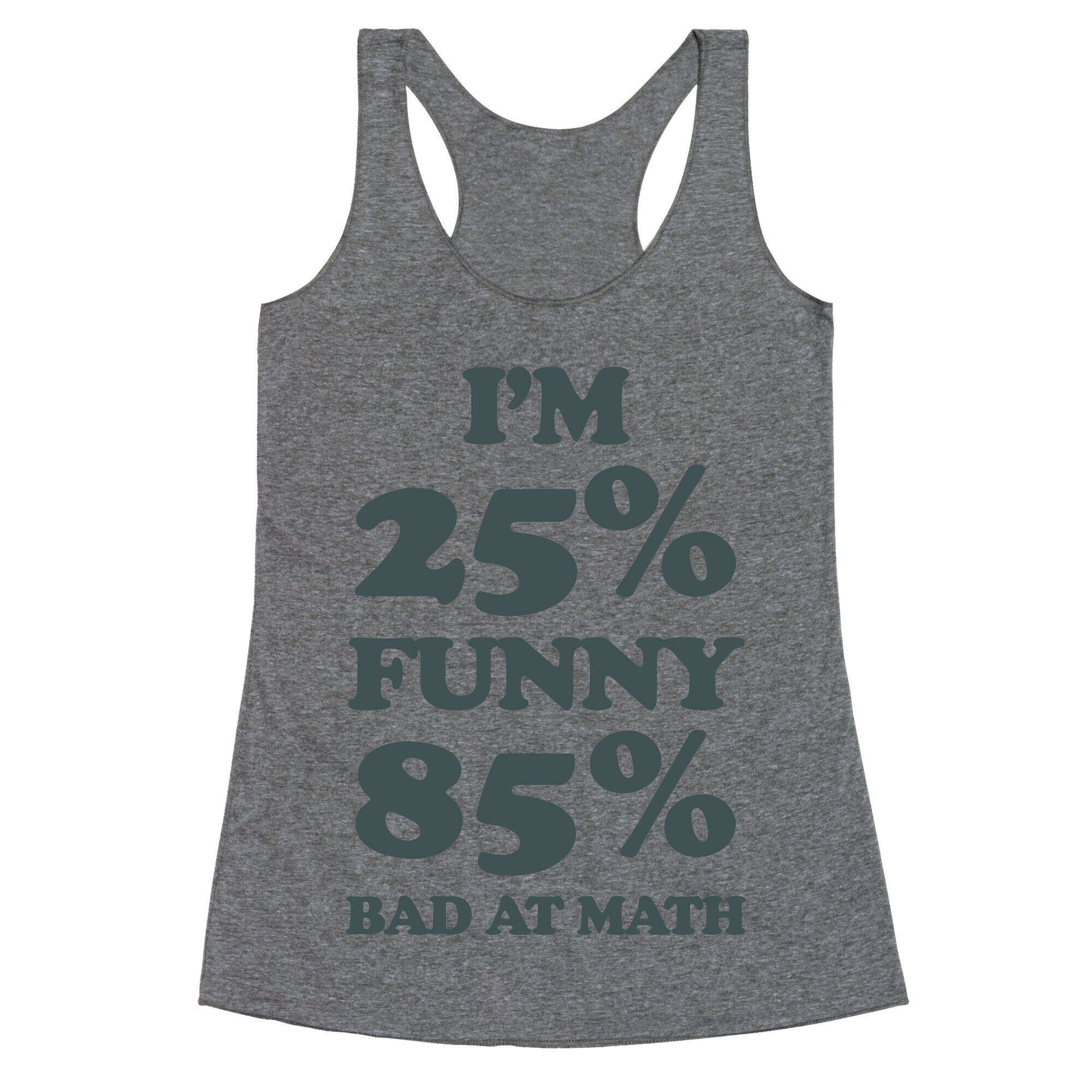 Funny/Math Ratio Racerback Tank